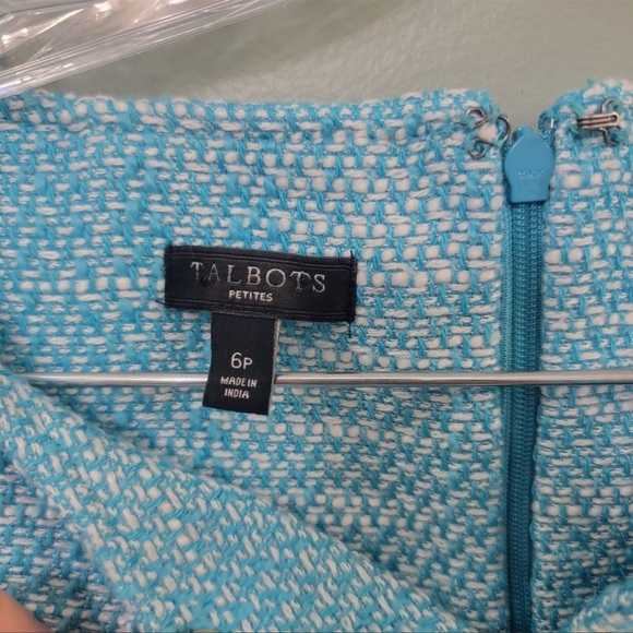 Talbots Midi Tweed Fitted Dress Size 6 Petite - Picture 2 of 8